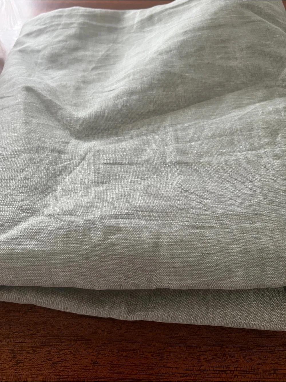 Quince European Linen True Blackout Curtain Panel in Sage
